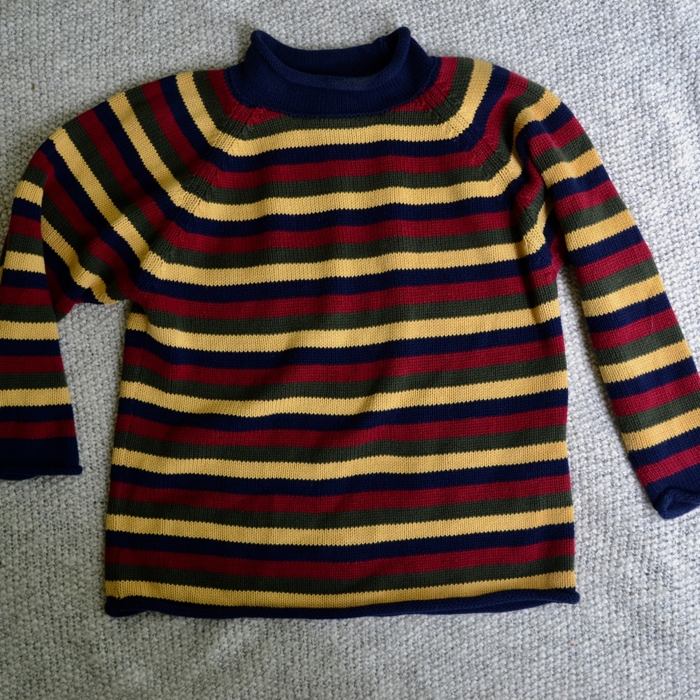 Vintage Land's End Striped Sweater